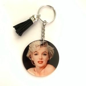 Marilyn Monroe keychain purse charm new